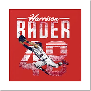 Harrison Bader St.Louis Retro Posters and Art